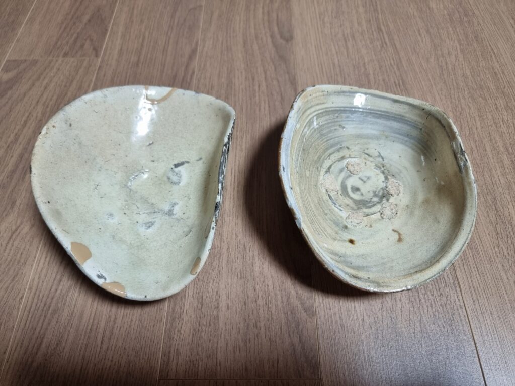 운대리 귀얄 찌글이 잔