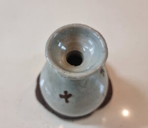 조선중기 백자철화간병