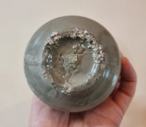 조선중기 백자철화간병