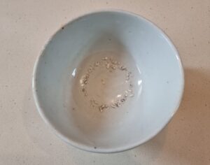 분원말기 순백자 다완