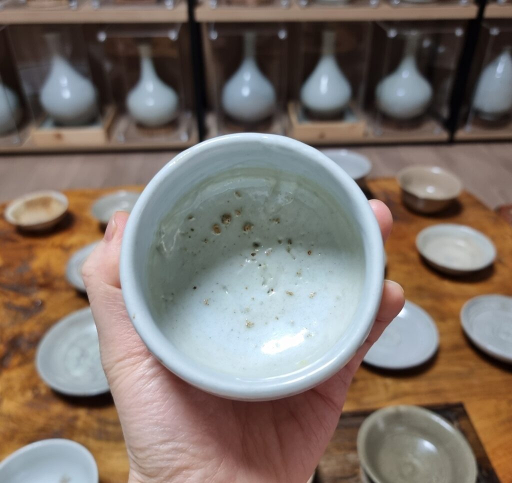 조선말기 19세기 관요사기 순백자 잔