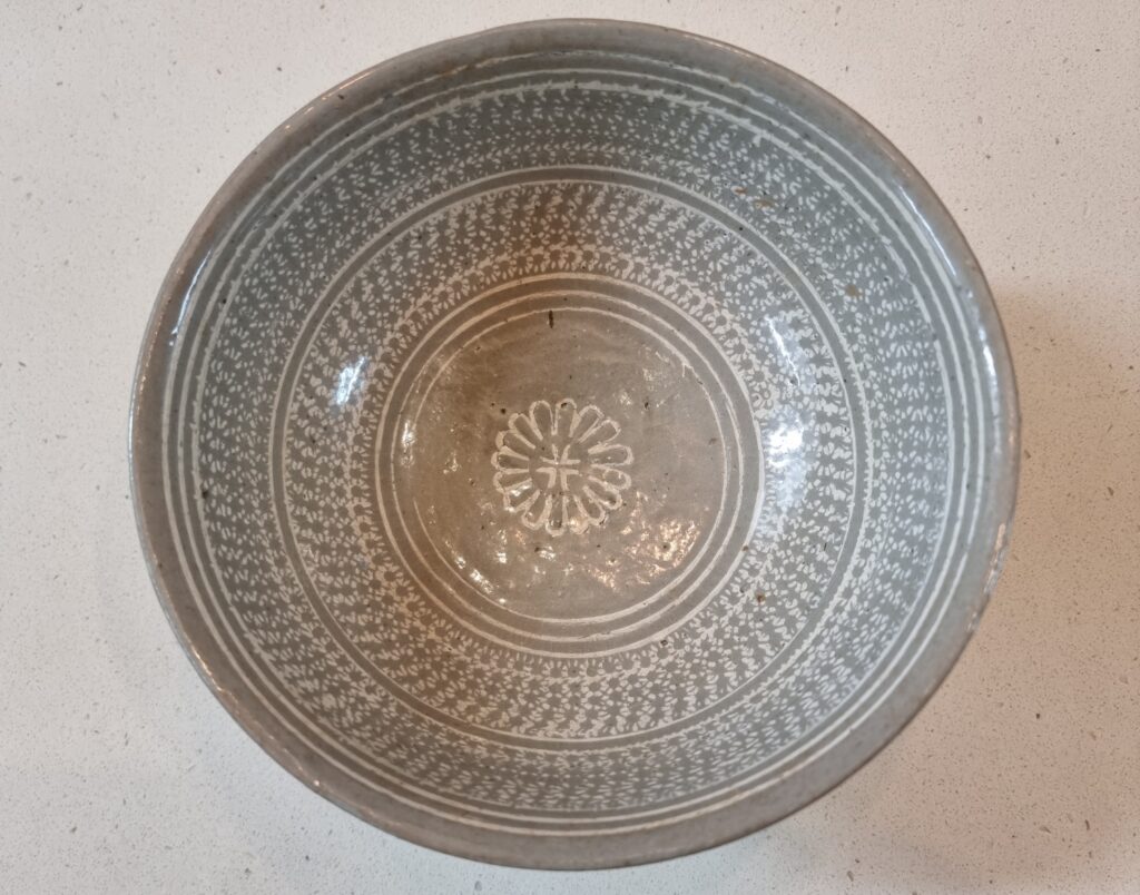 조선초기 분청 인화 백상감