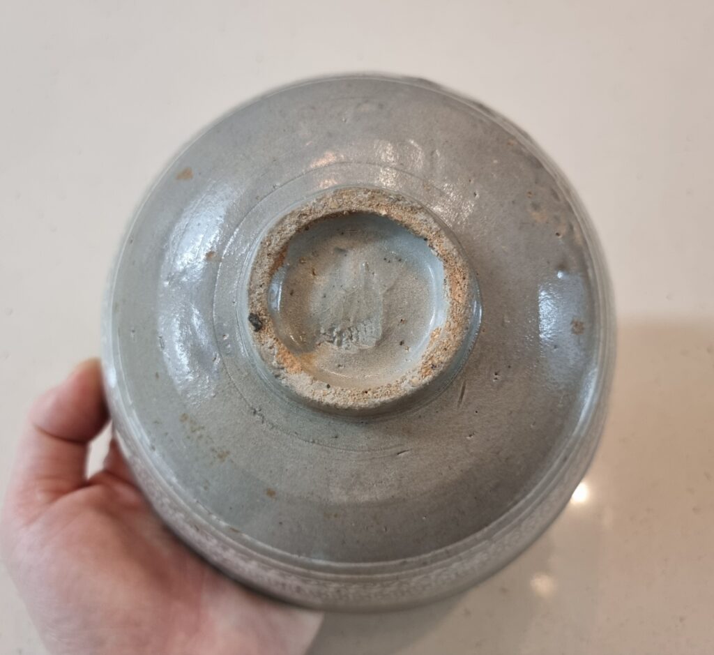 조선초기 분청 인화 백상감