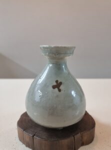 조선중기 백자철화간병